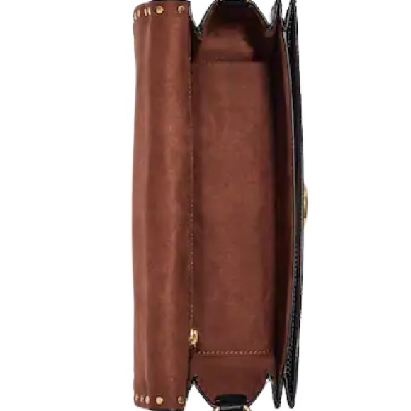 COACH Leather Morgan Collection Shoulder Bag In Signature Canvas.Gold rivets.NWT - Picture 2 of 7